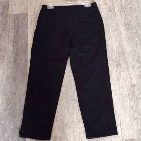 Ruby Rd. Black Stretch Dress ankle Pants women's Size 10 - Picture 8 of 8